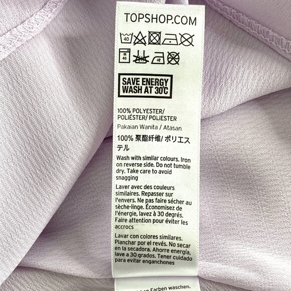 TOPSHOP Size 10 Cami Camisole Spaghetti Strap Shell Tank Purple Lavender Lilac - Picture 7 of 9
